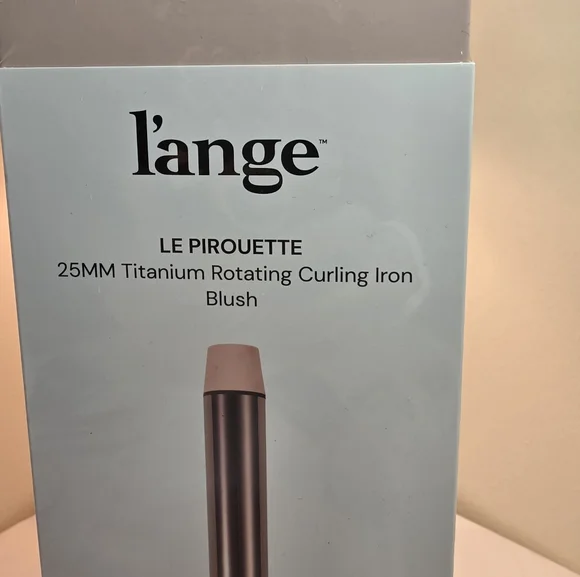 Lange Le Pirouette 25mm Rotating Curling Iron. Pink. New In Sealed Box - Picture 2 of 4